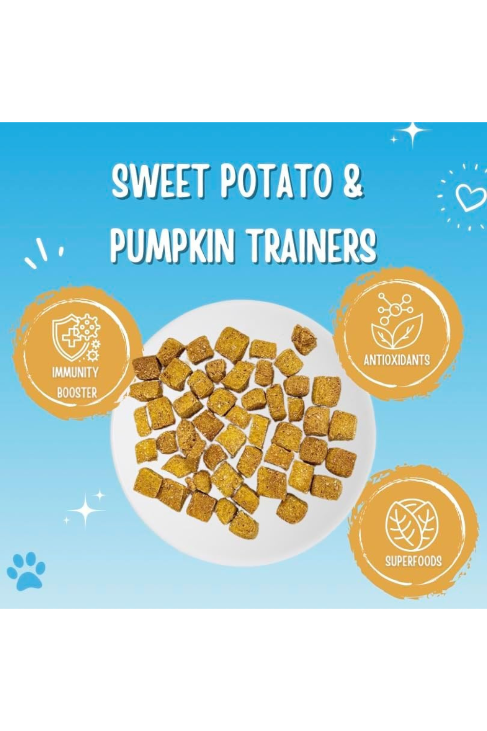 Sweet Potato and Pumpkin Human-Grade Dog Training Treats