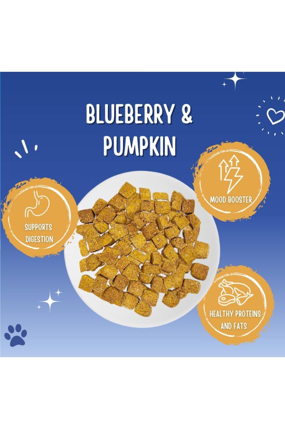 Blueberry and Pumpkin Human-Grade Dog Training Treats