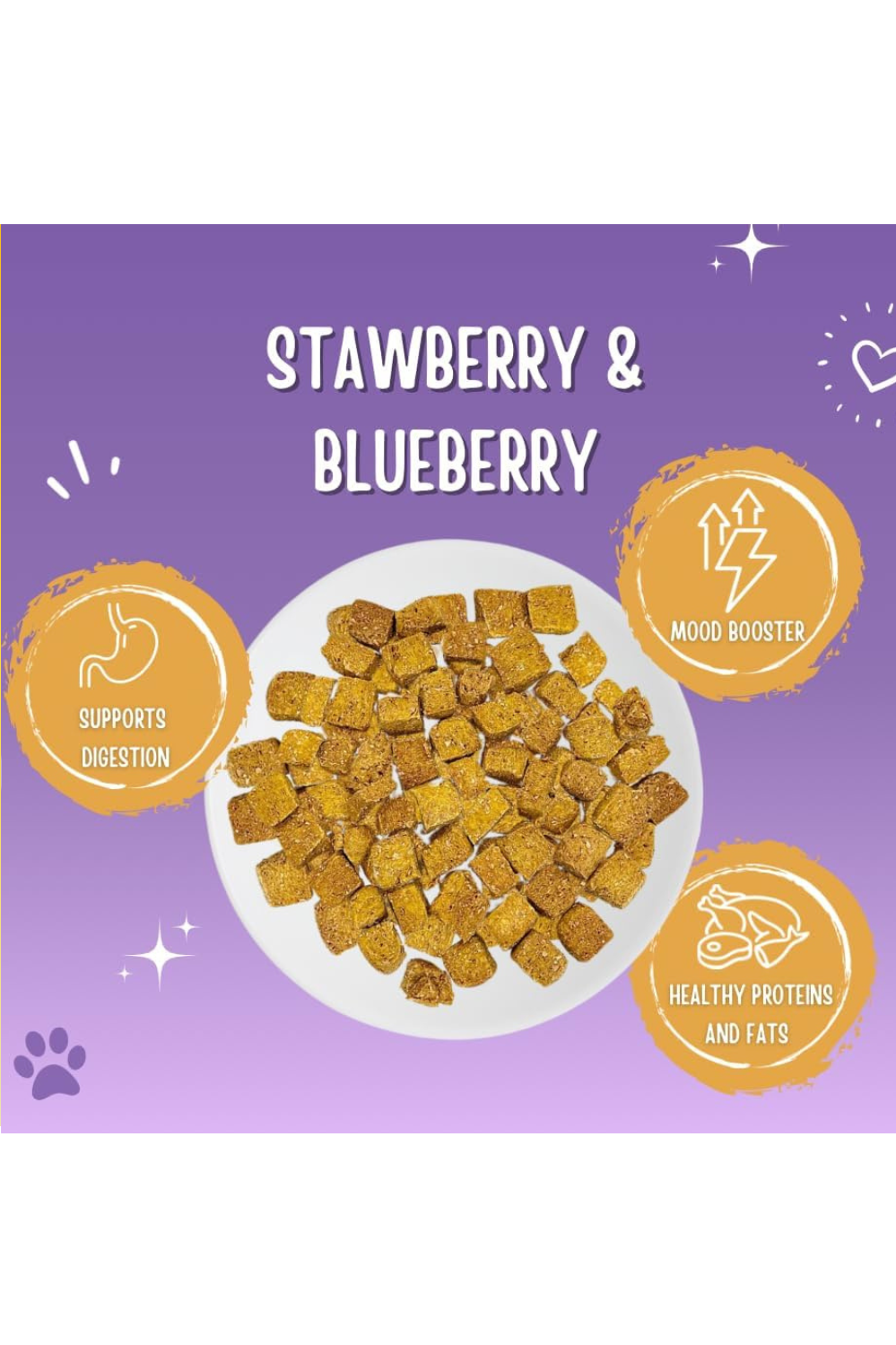 Strawberry and Blueberry Human-Grade Dog Training Treats