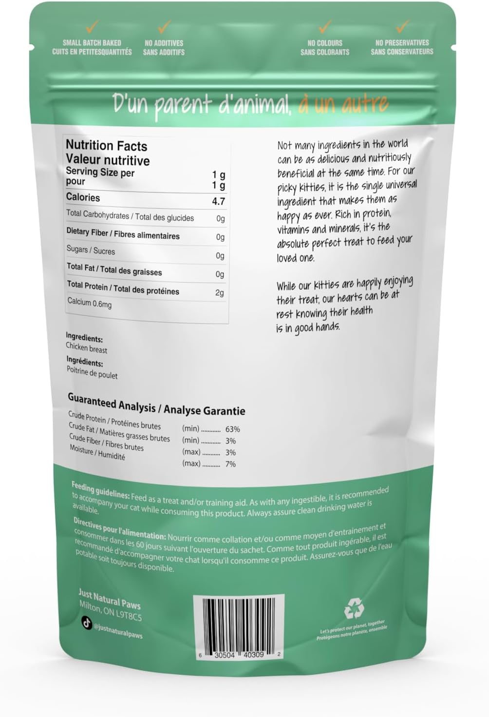 Pure Chicken Breast Pawlicks Natural Cat Treat and Food Topper