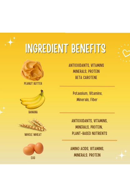 Peanut Butter and Banana Human-Grade Dog Training Treats