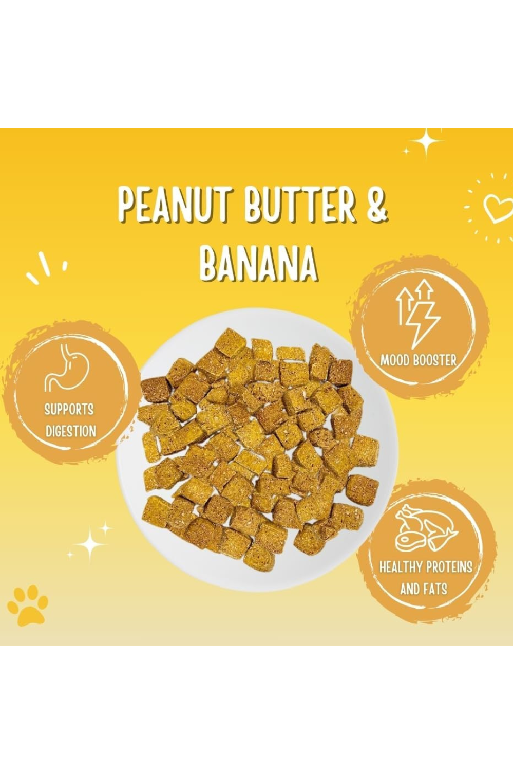 Peanut Butter and Banana Human-Grade Dog Training Treats
