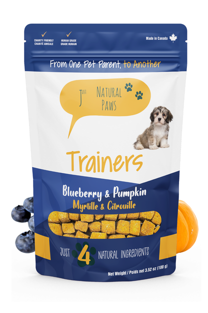Blueberry and Pumpkin Human-Grade Dog Training Treats