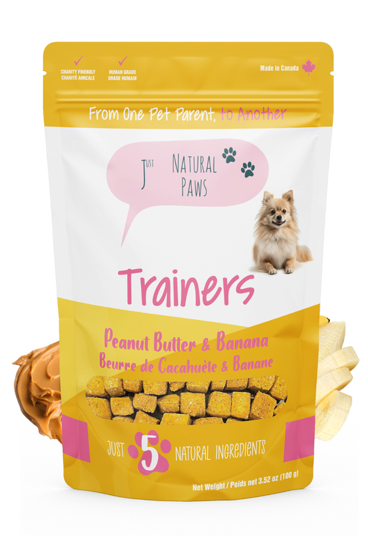 Peanut Butter and Banana Human-Grade Dog Training Treats