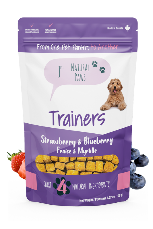 Strawberry and Blueberry Human-Grade Dog Training Treats