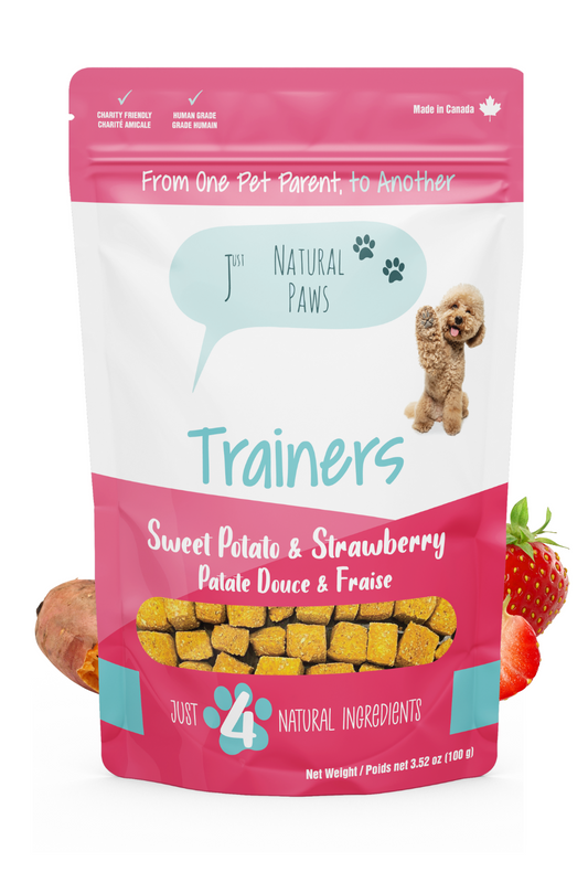 Sweet Potato and Strawberry Human-Grade Dog Training Treats