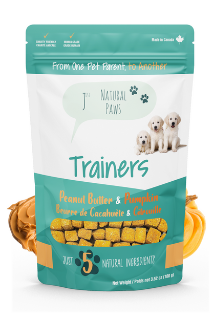 Peanut Butter and Pumpkin Human-Grade Dog Training Treats